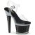 Pleaser SPECTATOR-708RS Sandales à plateforme Strass Argent EU-37/US-7