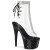Pleaser STARDUST-1018C-2RS Bottines à plateforme Transparent Noir EU-35/US-5