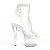 Pleaser STARDUST-1018C-2RS Bottines à plateforme Transparent EU-39/US-9