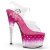 Pleaser STARDUST-708T Sandales à plateforme Transparent Rose EU-40/US-10