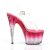 Pleaser STARDUST-708T Sandales à plateforme Transparent Rose EU-40/US-10