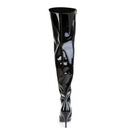 Pleaser VANITY-3010 Bottes cuissardes Vernis Noir EU-38/US-8