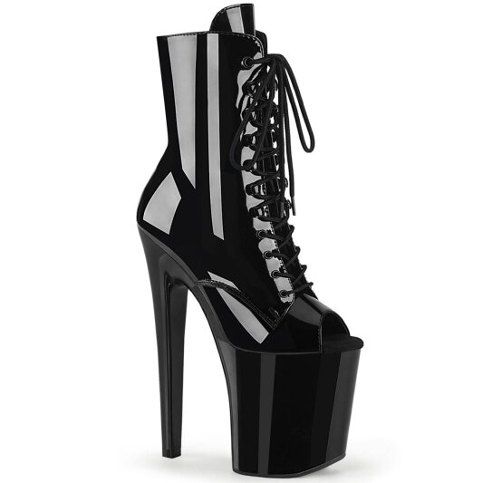 Pleaser XTREME-1021 Bottines à plateforme Vernis Noir EU-35/US-5