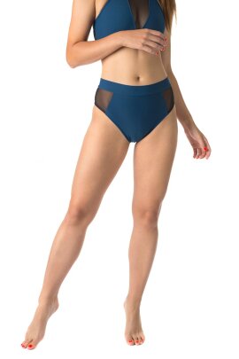 Dragonfly Short Molly Résille Bleu pétrole XS