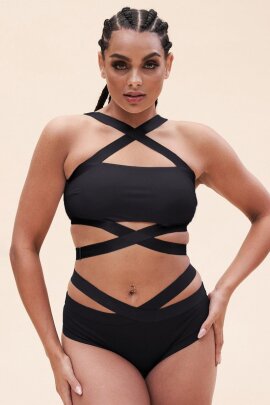 Lunalae Brassière croisée Renee Noir XS