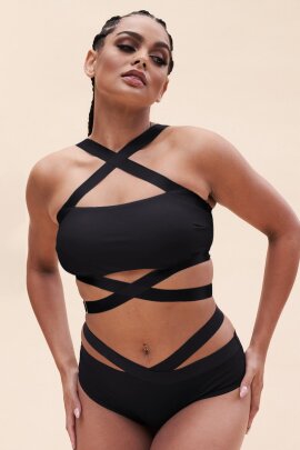 Lunalae Brassière croisée Renee Noir XS