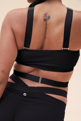 Lunalae Brassière croisée Renee Noir XS