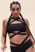 Lunalae Brassière croisée Renee Noir XS
