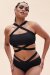 Lunalae Brassière croisée Renee Noir M