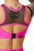 Polerina Haut LUX Rose vif/Noir XL