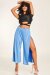 Paradise Chick Pantalon Aster Polecious Bleu ciel S