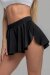 i-Style Jupe évasée Sport Noir L