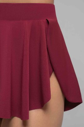i-Style Jupe évasée Sport Rouge foncé S