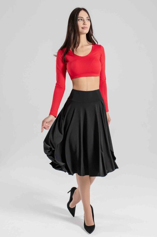 i-Style Midi Jupe-short Dolly Noir M