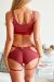 Zasha Polewear Short taille basse Elle Bourgogne S