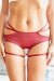 Zasha Polewear Short taille basse Elle Bourgogne XL