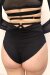 Lunalae Short taille haute Claire avec résille Noir XS