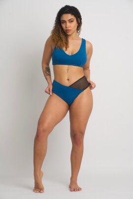Zasha Polewear Short taille basse Zoey Bleu S