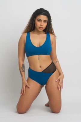 Zasha Polewear Short taille basse Zoey Bleu S