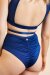 Lunalae Short taille haute Loretta avec résille Marine XL