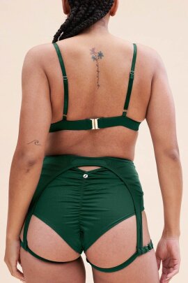 Lunalae Short taille haute Cora Vert mousse M