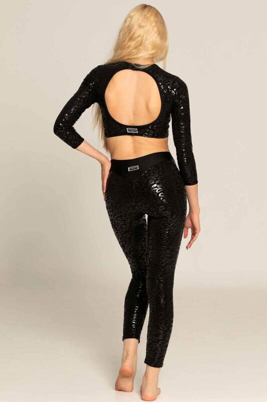 Paradise Chick Legging Superhero Ultra Grip Léopard Noir XL
