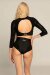Paradise Chick Haut Superhero Ultra Grip Léopard Noir XS