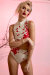 Oksa Wear Haut Flower Blanc L