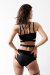 Oksa Wear Short porte-jarretelles avec ceinture Noir S