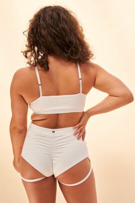 Lunalae Haut Kylie Sans couture Blanc XL