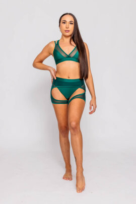 AMBR Designs Sculp Crop top Émeraude L
